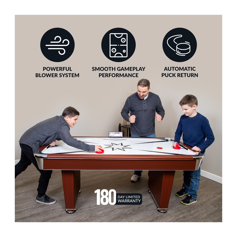 Hathaway Midtown 72-in Air Hockey Table - Cherry Finish (BG1037)