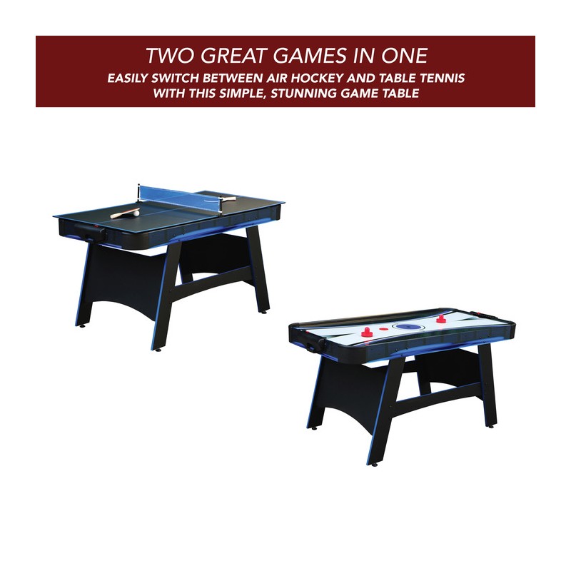 Hathaway Bandit 60-in Air Hockey Table with Table Tennis Top (BG50290)