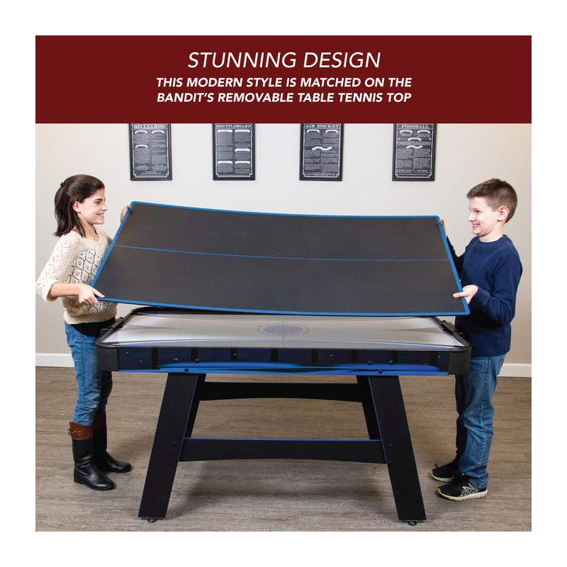 Hathaway Bandit 60-in Air Hockey Table with Table Tennis Top (BG50290)