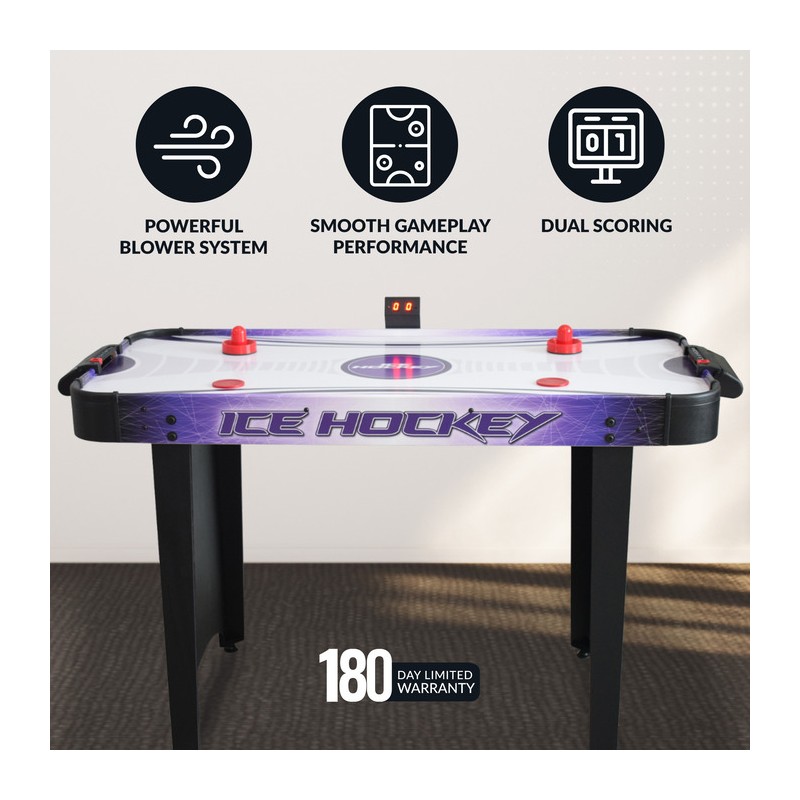 Hathaway Hat Trick 48-in Air Hockey Table with LED Scoring (BG1015H)