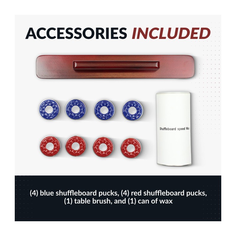 Hathaway Cheyenne 12-ft Shuffleboard Table - Rustic Oak (BG50354)