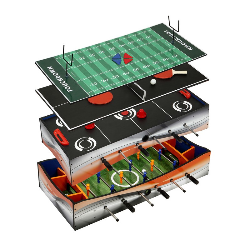Hathaway Revolver 40-in Tabletop Glide Hockey 4-in-1 Multi-Game (BG1143M)