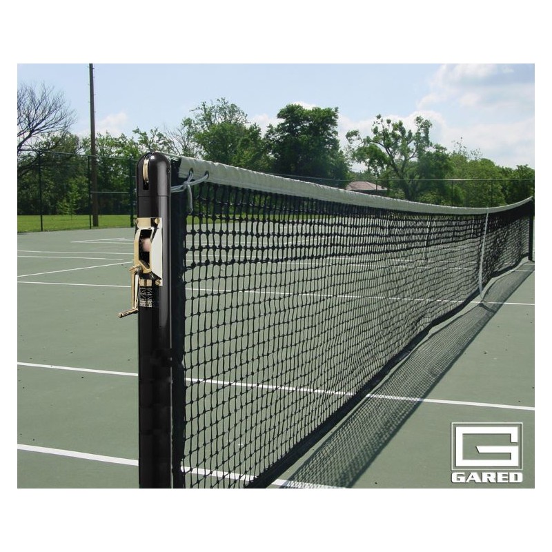 Gared Grand Slam 3" Round Competition Tennis Posts - Black (GSTNPERDB)