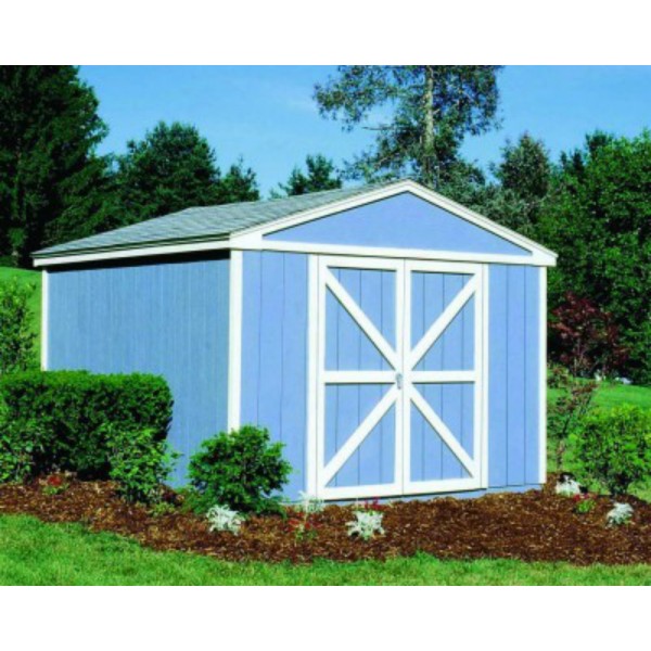 handy home somerset 10x12 wood storage shed kit 18503-8
