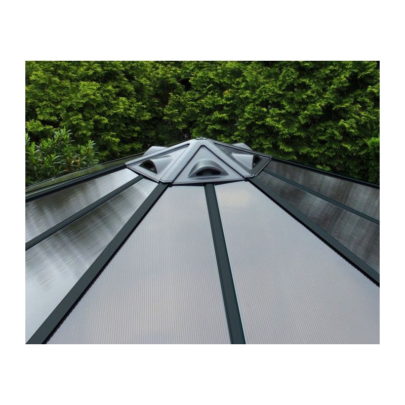 Palram - Canopia 15x13x9 Monaco Hexagon Garden Gazebo Kit (HG9160)