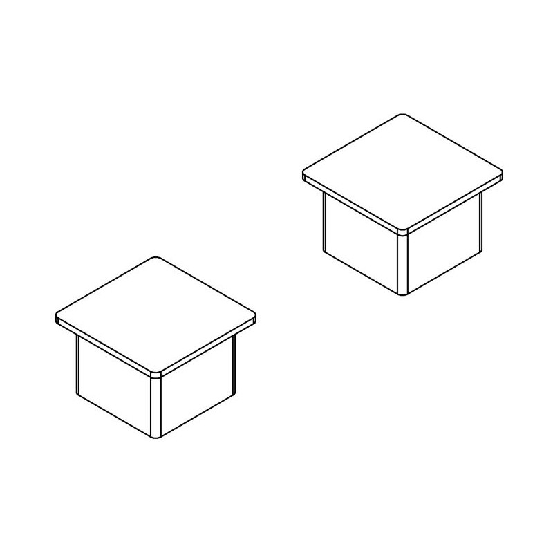 Gared Caps for 4" Square Outdoor Volleyball Posts (6829)