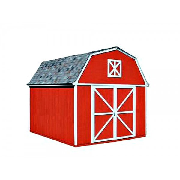 Handy Home Berkley 10x12 Wood Storag   e Shed Kit (18512-0)