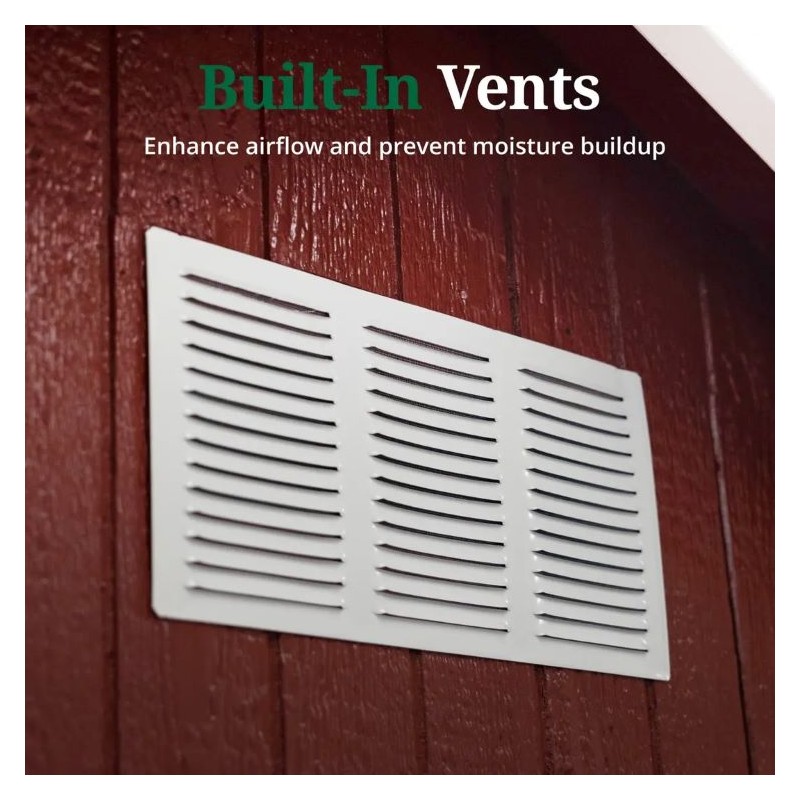 Little Cottage Co. Classic Gambrel 12x18 Wood Barn Shed Kit w/ 6' Sidewall (12x18 CGB-6-PC)