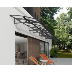 Palram - Canopia Amsterdam 8920 29x5 Awning - Gray/Clear (HG9579)