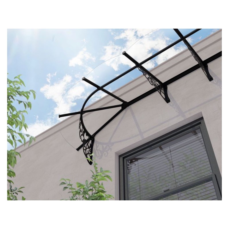 Palram - Canopia Lily 2130 7' x 3' Awning - Black/Clear (HG9574)