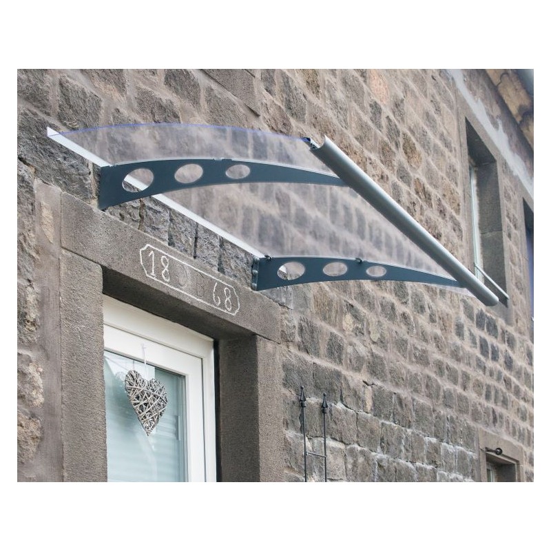 Palram - Canopia Garamond 1350 4' x 3' Awning - Gray/Clear (HG9521)