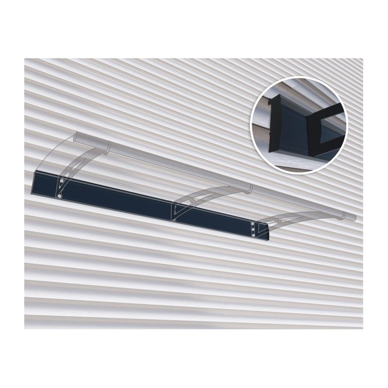 Palram - Canopia Aquila 2050 Awning Siding Kit - Black (HG9517)