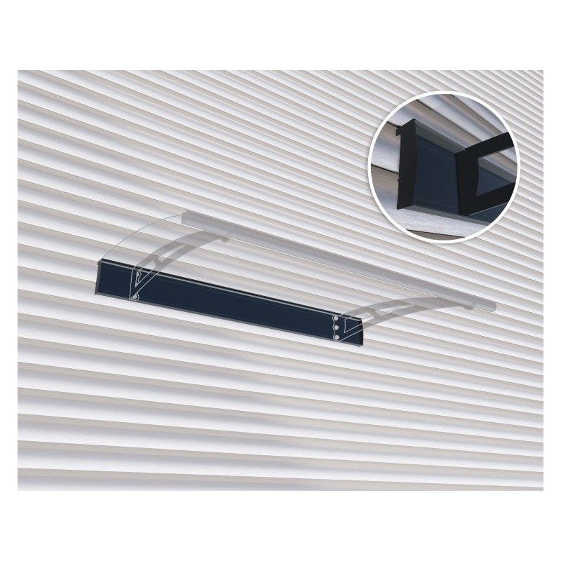 Palram - Canopia Aquila & Nancy 1500 Awning Siding Kit - Black