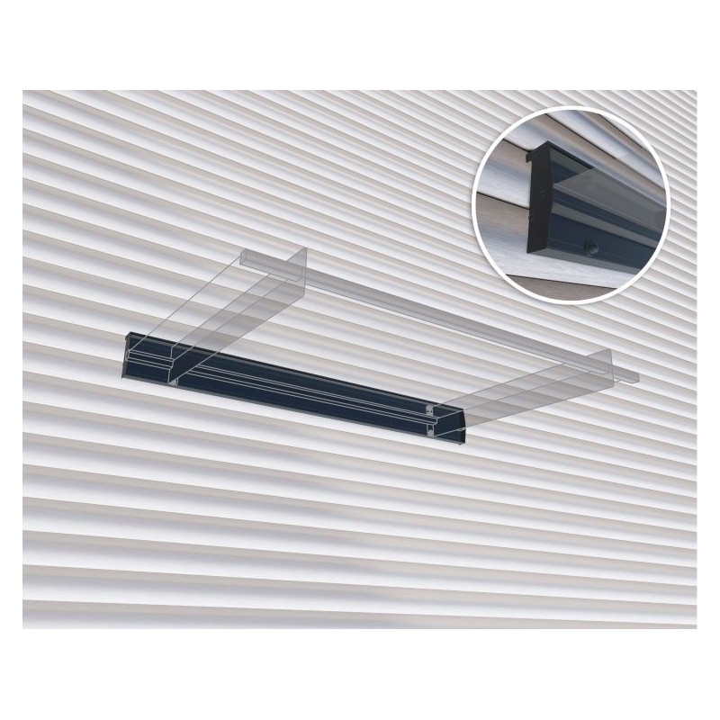 Palram - Canopia Aquila & Nancy 1500 Awning Siding Kit - Black