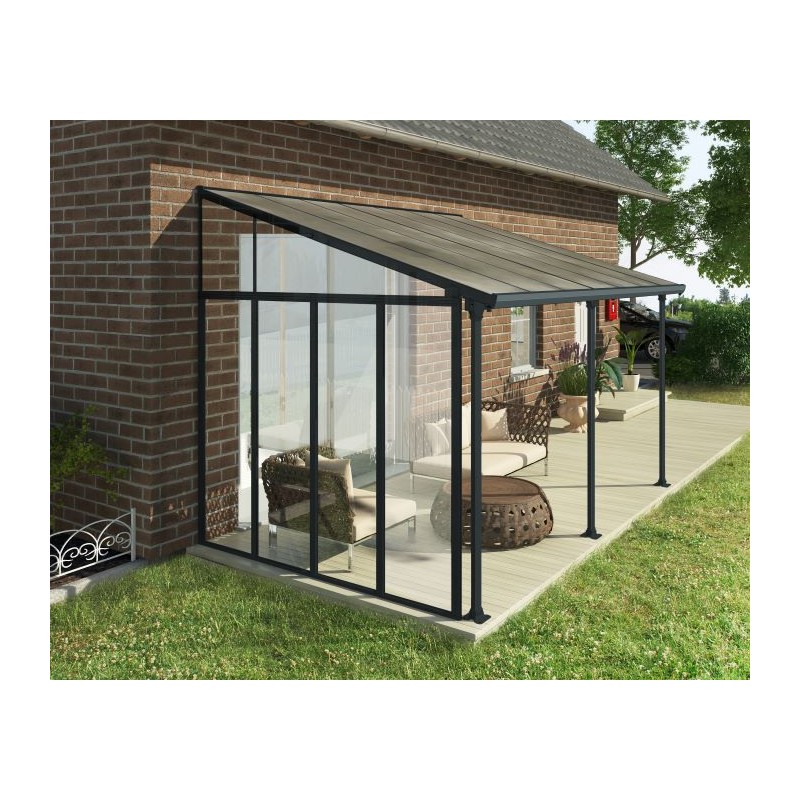 Palram - Canopia Feria 10' Patio Cover Sidewall Kit - Gray (HG9206)