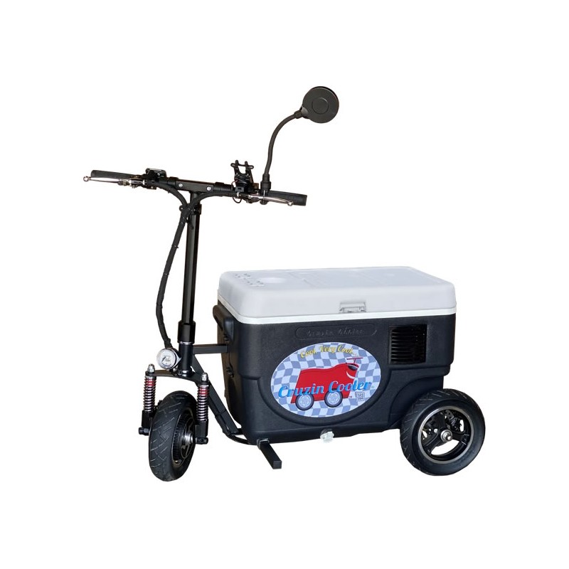 Cruzin Cooler 48 V Mobile Scooter Cooler - Black (CZHB Sport X-Li)