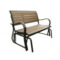 Lifetime Faux Wood Glider Bench 60055
