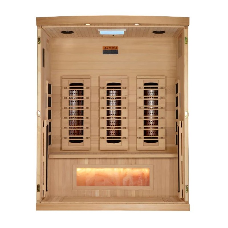 Golden Design Saunas Full Spectrum w/ Himalayan Salt Bar (GDI-8030-03)
