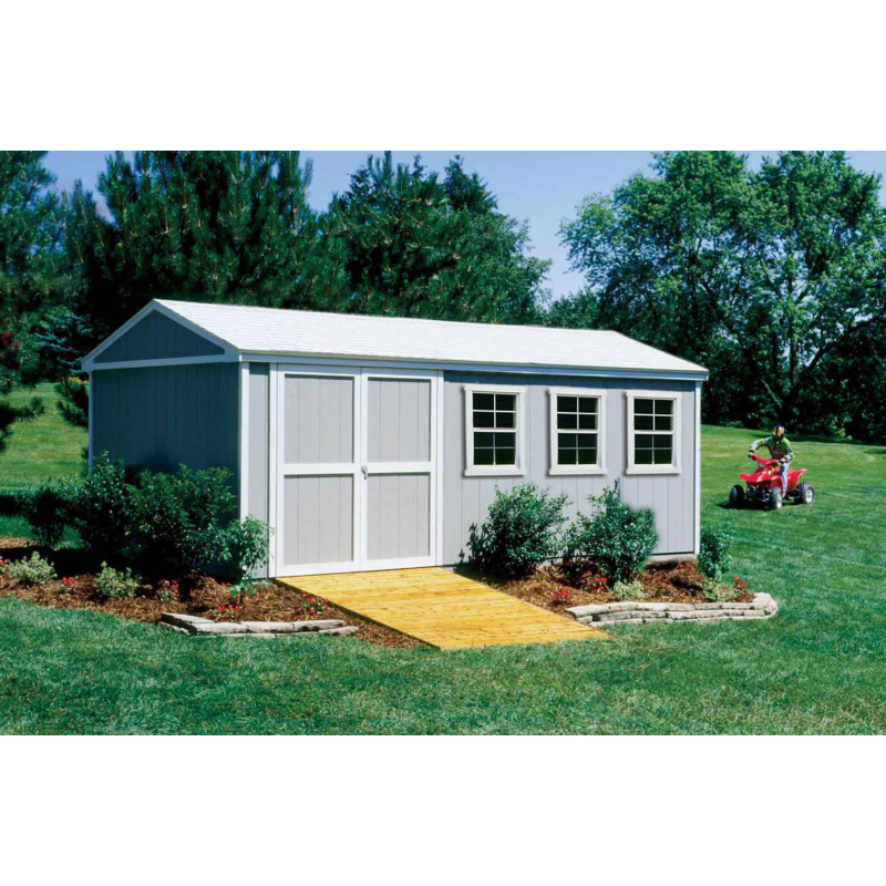 Handy Home Somerset 10x18 Wood Storage Shed w/ Floor (18417-8)