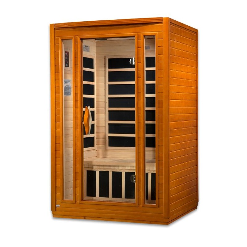 Dynamic Saunas San Marino 2-person Low EMF FAR Infrared Sauna (DYN-6206-01)