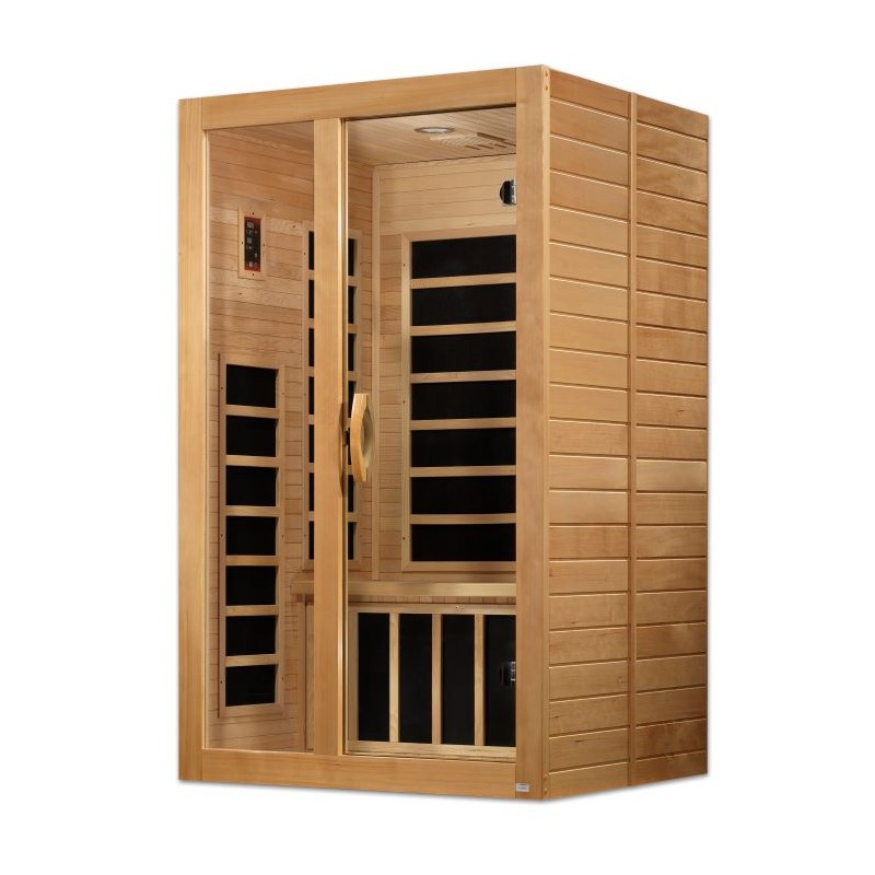 Dynamic Saunas Santiago 2-person Low EMF FAR Infrared Sauna (DYN-6209-01)