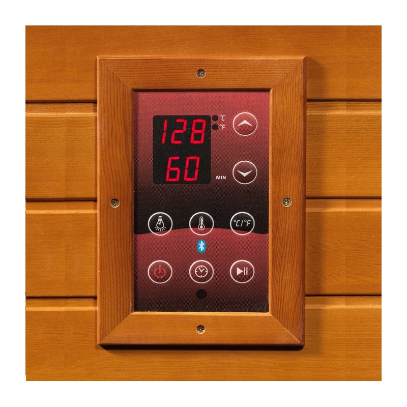 Dynamic Saunas San Marino Elite 2-person Ultra Low EMF FAR Infrared Sauna - (DYN-6206-01 Elite)