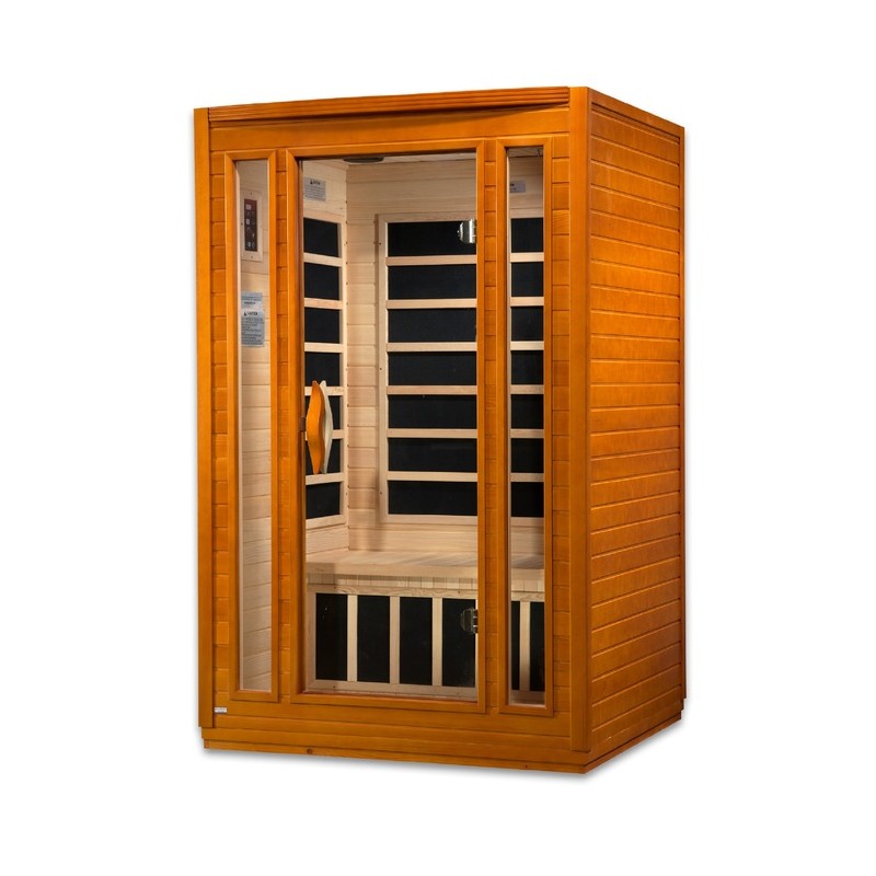 Dynamic Saunas San Marino Elite 2-person Ultra Low EMF FAR Infrared Sauna - (DYN-6206-01 Elite)
