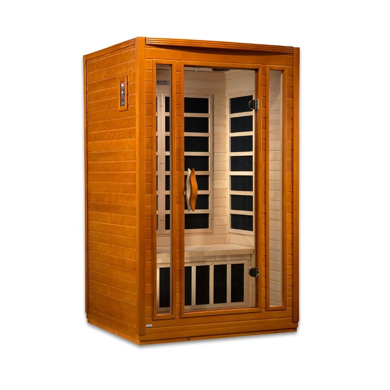 Dynamic Saunas San Marino Elite 2-person Ultra Low EMF FAR Infrared Sauna - (DYN-6206-01 Elite)