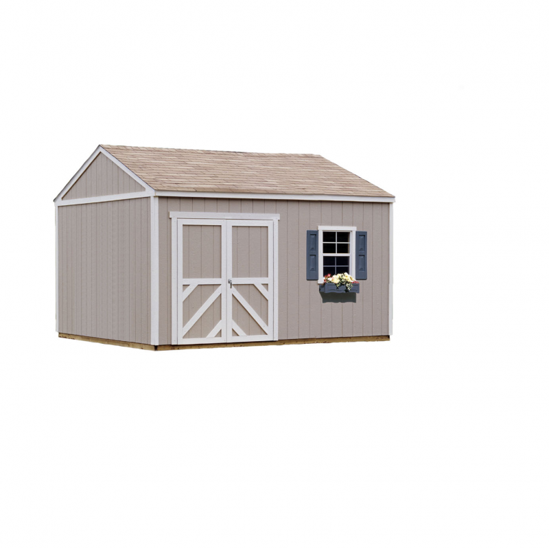 Handy Home Columbia 12x12 Wood Storage Shed Kit (18215-0)