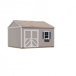 Handy Home Columbia 12x12 Wood Storage Shed w/ Floor (18217-4)