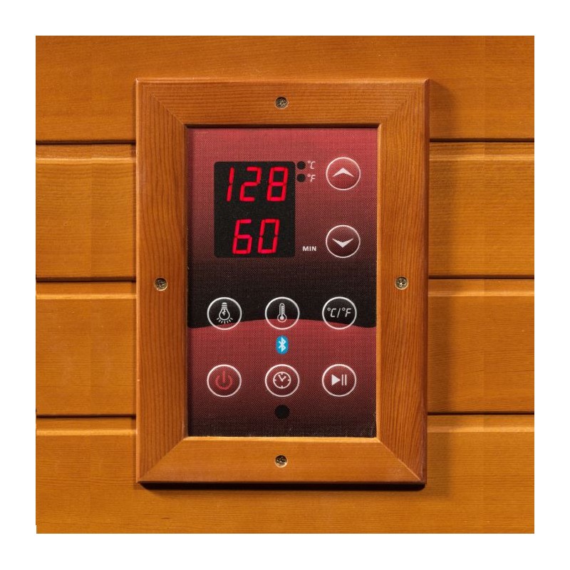 Dynamic Saunas Santiago 2-Person Infrared Sauna (DYN-6209-03 FS)