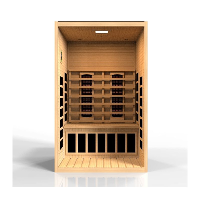 Dynamic Saunas Santiago 2-Person Infrared Sauna (DYN-6209-03 FS)