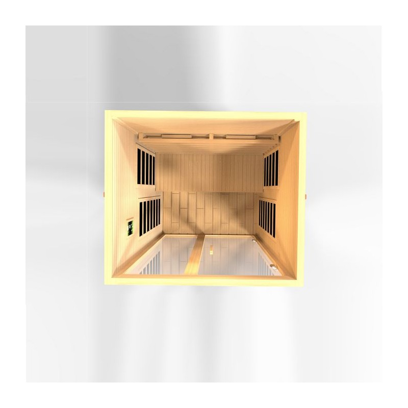 Dynamic Saunas Santiago 2-Person Infrared Sauna (DYN-6209-03 FS)