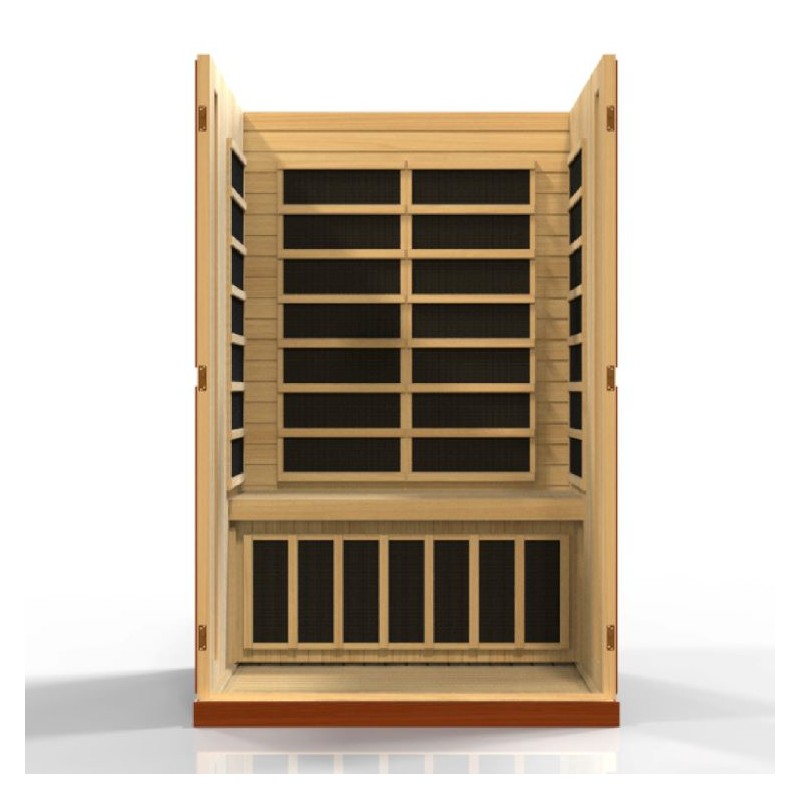 Dynamic Saunas Vittoria 2-person Low EMF Infrared Sauna (DYN-6220-01)