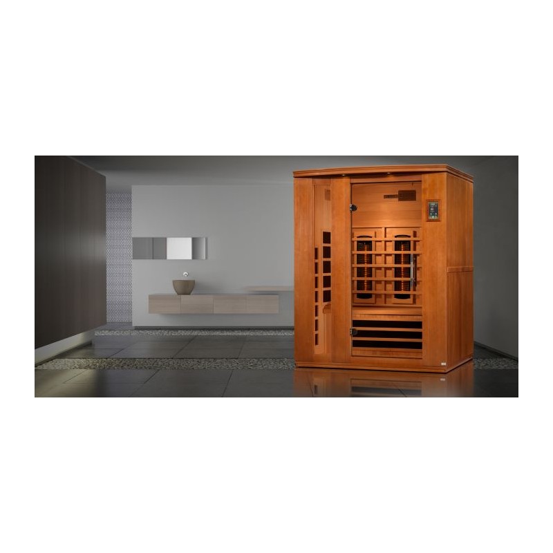 Dynamic Saunas Lugano 3-Person Infrared Sauna (DYN-6336-03 FS)