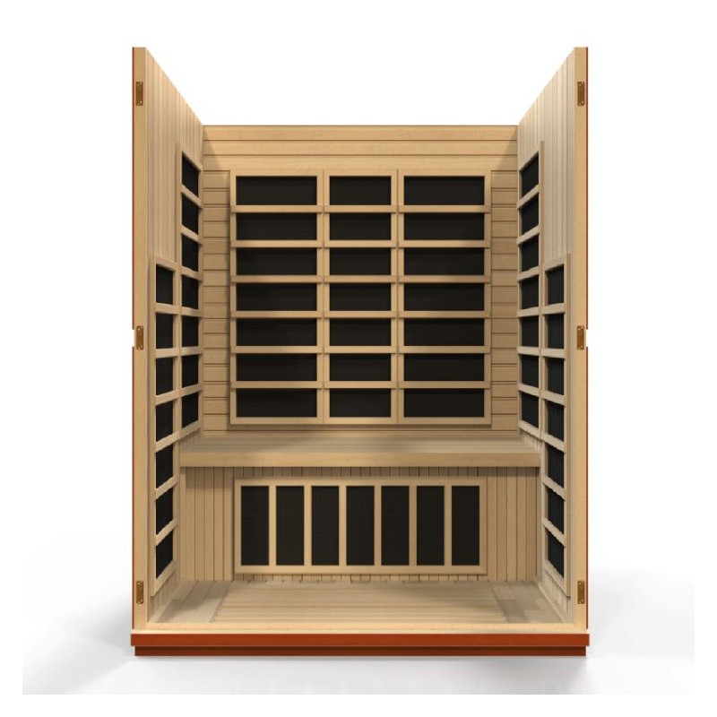 Dynamic Saunas Bellagio 3-person Low EMF Infrared Sauna (DYN-6306-02)
