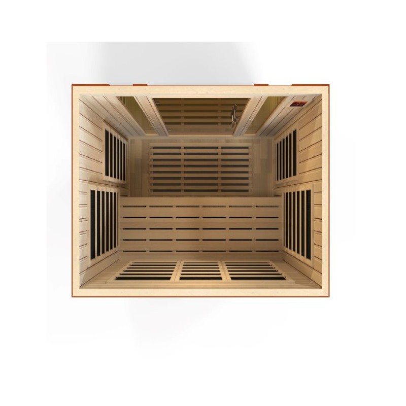 Dynamic Saunas Bellagio 3-person Low EMF Infrared Sauna (DYN-6306-02)