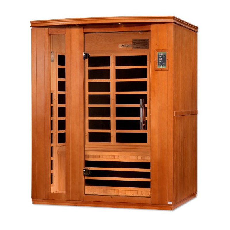 Dynamic Saunas Lugano 3-person Low EMF Infrared Sauna (DYN-6336-02)