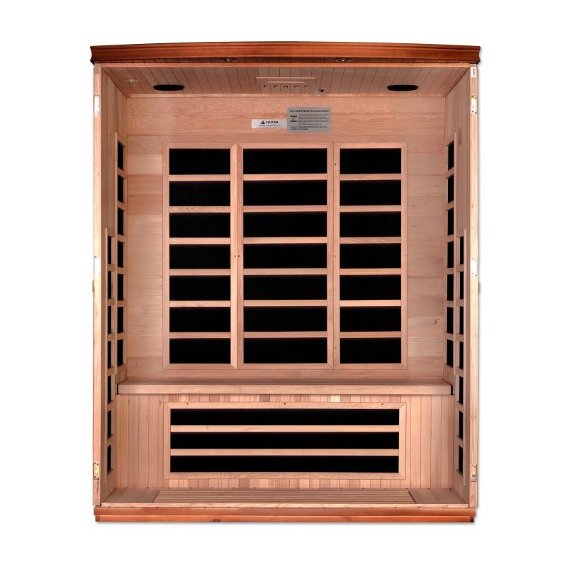 Dynamic Saunas Lugano 3-person Low EMF Infrared Sauna (DYN-6336-02)