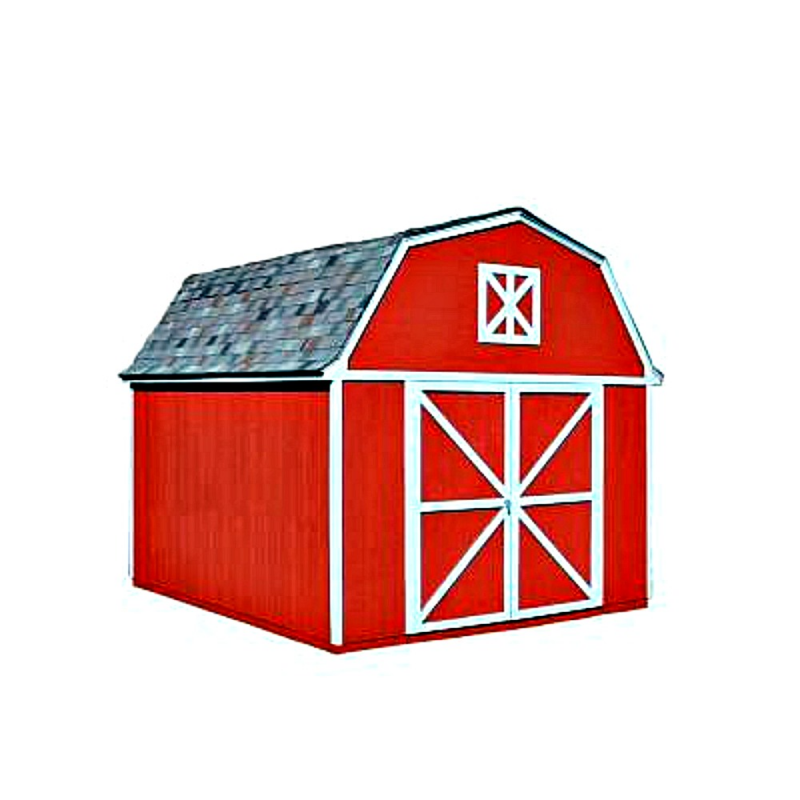 Handy Home Berkley 10x14 Wood Storage Shed w/ Floor (18422-2)