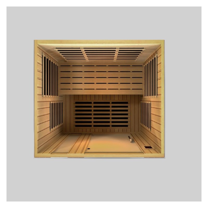 Dynamic Saunas Lugano 3-person Low EMF Infrared Sauna (DYN-6336-02)