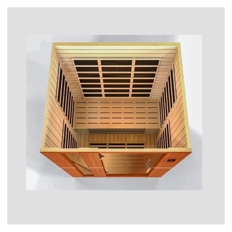 Dynamic Saunas Lugano 3-person Low EMF Infrared Sauna (DYN-6336-02)