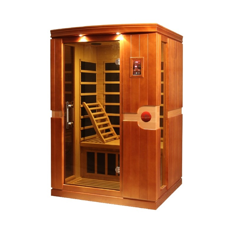 Dynamic Saunas Venice Elite 2-person Ultra Low EMF FAR Infrared Sauna - (DYN-6210-01 Elite)