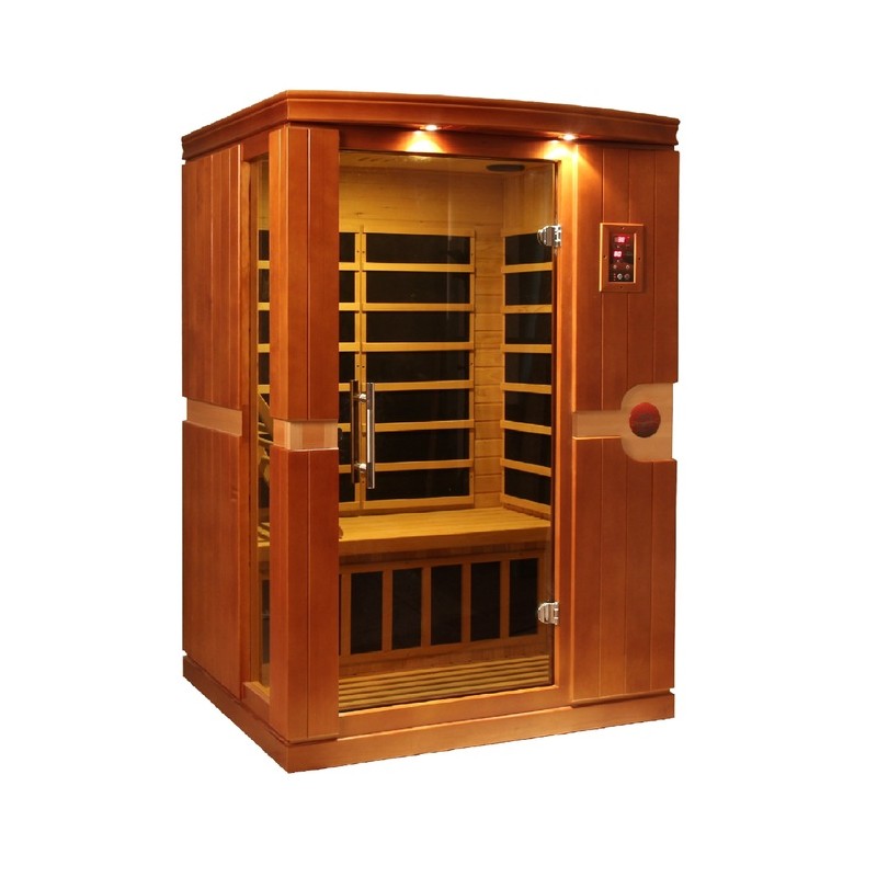 Dynamic Saunas Venice Elite 2-person Ultra Low EMF FAR Infrared Sauna - (DYN-6210-01 Elite)