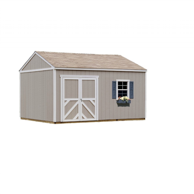 Handy Home Columbia 12x16 Wood Storage Shed Kit (18218-1)