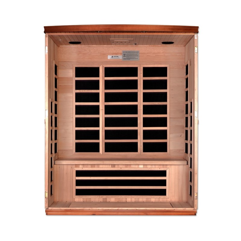 Lugano Elite Ultra Low EMF FAR Infrared Sauna - (DYN-6336-02 Elite)
