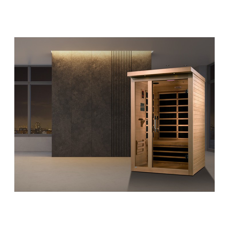 Dynamic Saunas Llumeneres Elite 2-person Ultra Low EMF FAR Infrared Sauna - (DYN-6215-02 Elite)