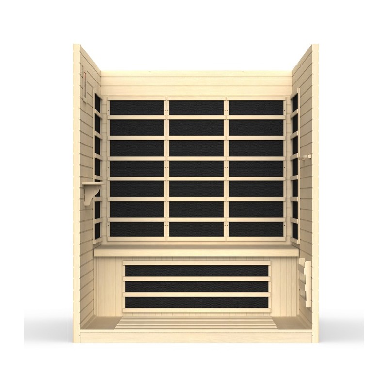 Villa 3-person Ultra Low EMF FAR Infrared Sauna - (DYN-6315-02 Elite)