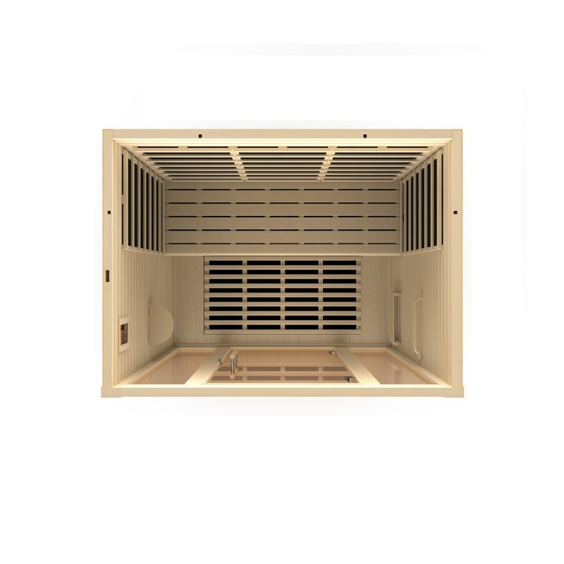 Villa 3-person Ultra Low EMF FAR Infrared Sauna - (DYN-6315-02 Elite)