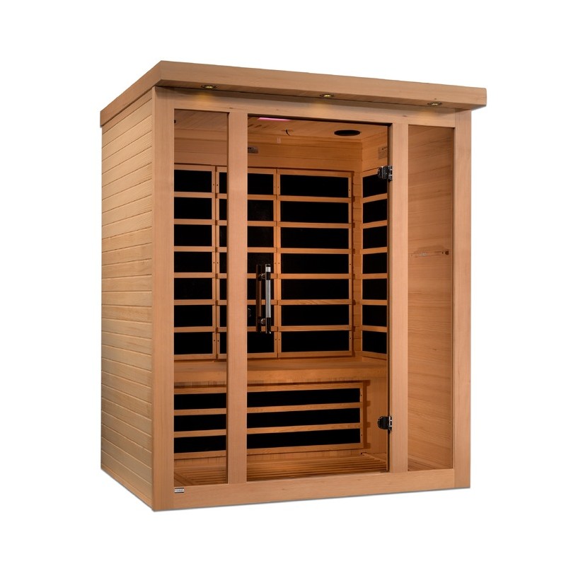 Dynamic Saunas Villa 3-person Ultra Low EMF FAR Infrared Sauna - (DYN-6315-02 Elite)